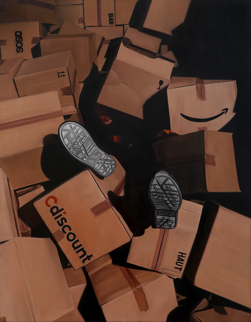 tombé dans les cartons, 45 x 35 cm, 2024.jpg